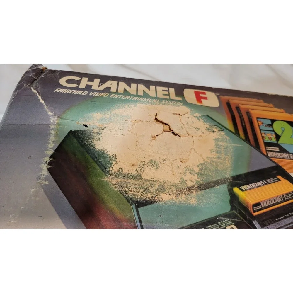 Fairchild Channel F Video Game Console w/ Original Box - Untested/For Parts